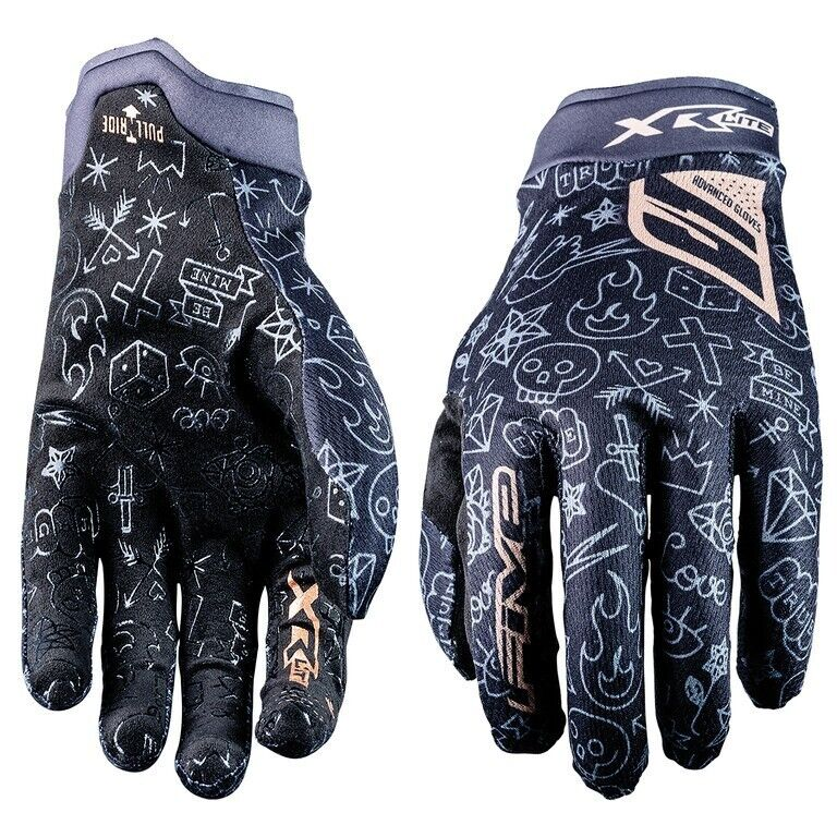 Fives XR-Lite Tattoo Handschuhe Schwarz/Gold L