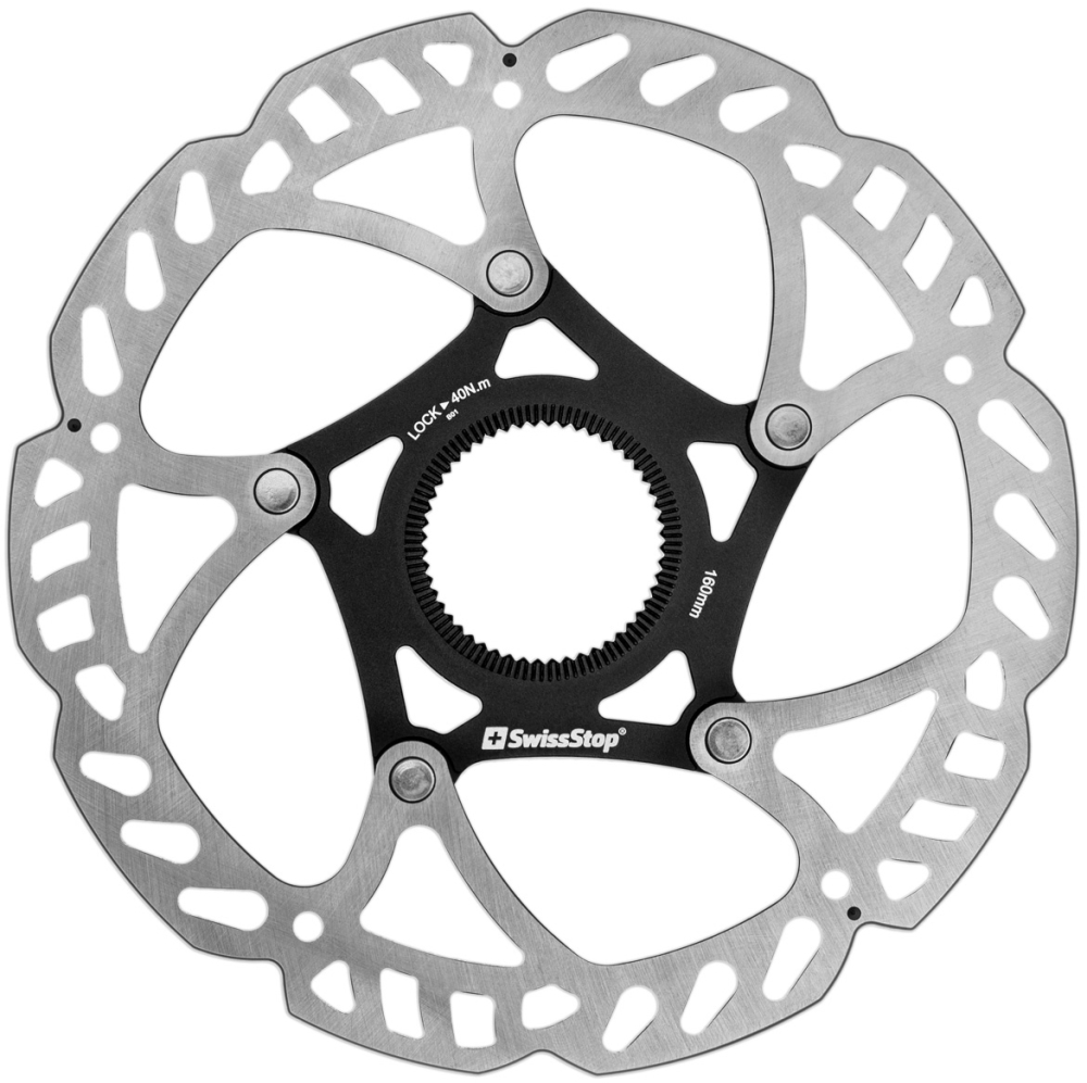 SwissStop Catalyst Pro DISC Scheibe 160mm, Centerlock, 1.80mm, ohne Lockring mit Loch für Magnet