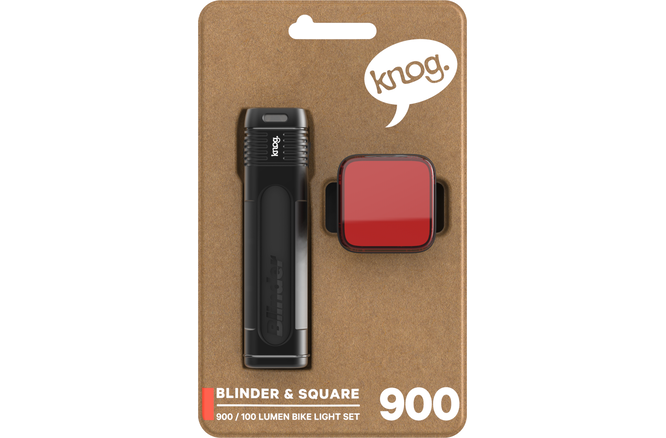 Knog Lichtset Blinder 900 & Blinder Square schwarz