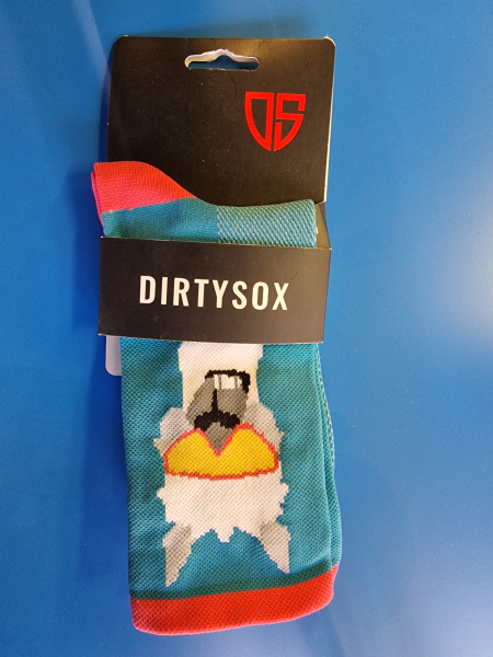 DirtySox Dirty Sox, Lama Cycling Sock  15 cm, Petrol, XS/Jnr