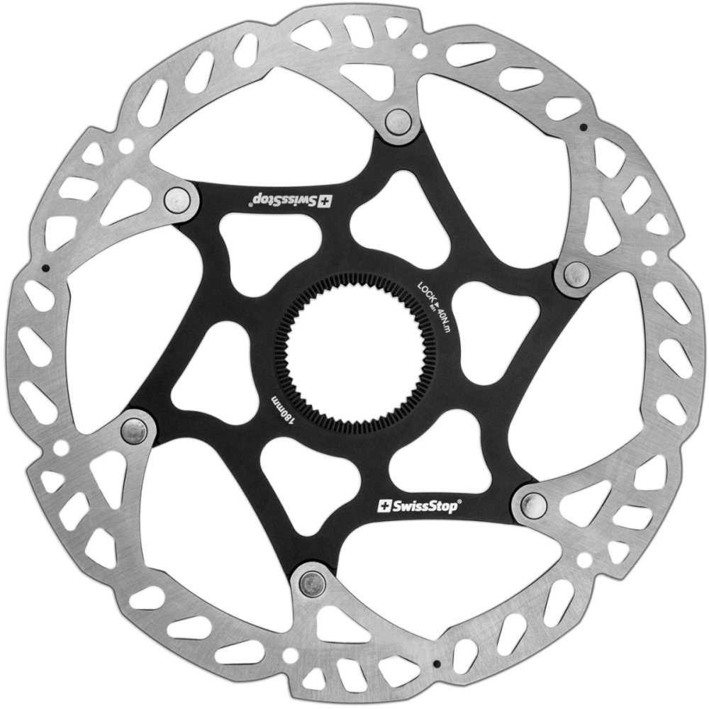 SwissStop Catalyst Pro DISC Scheibe 180mm, Centerlock, 1.90mm, ohne Lockring ohne Loch für Magnet