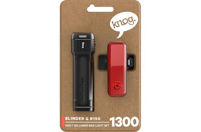 Knog Lichtset Blinder 1300 & Blinder R150 schwarz