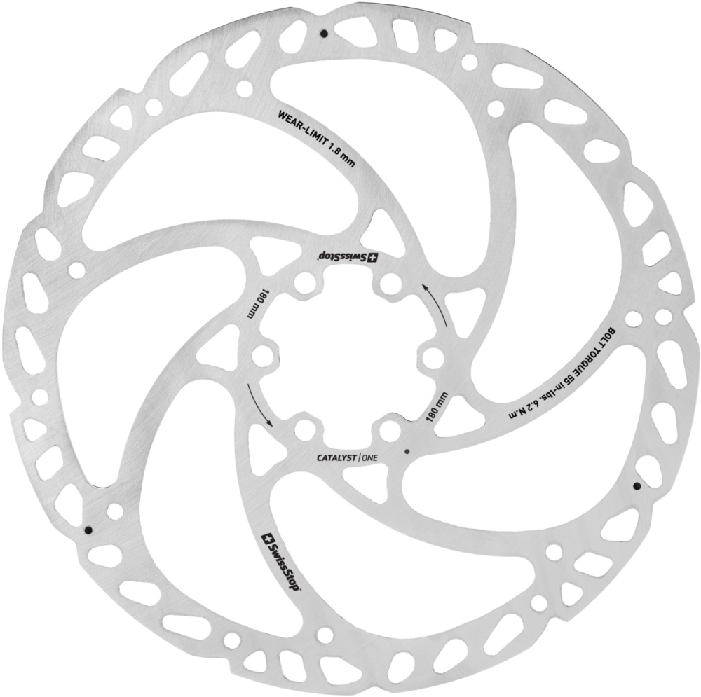 SwissStop Catalyst One DISC Scheibe 180mm, 6-Loch, 1.95mm, ohne Schrauben